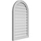 Ekena Millwork Round Top Surface Mount PVC Gable Vent: Functional, w/ 2"W x 1-1/2"P Brickmould Frame, 22"W x 36"H GVPRT22X3602SF - alternate 2